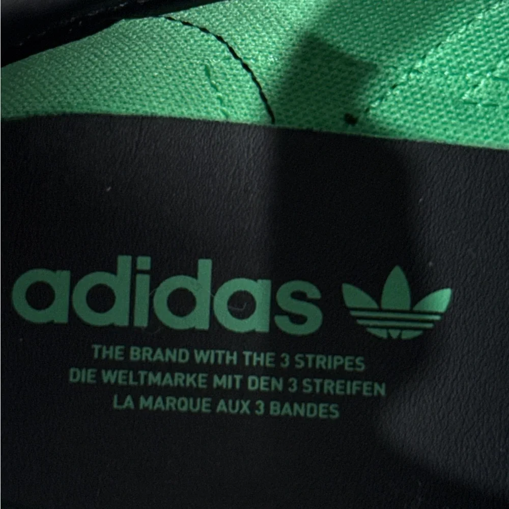 Adidas Originals SL 72 Women’s Metallic Green and Black Sneakers, Size 7. New!